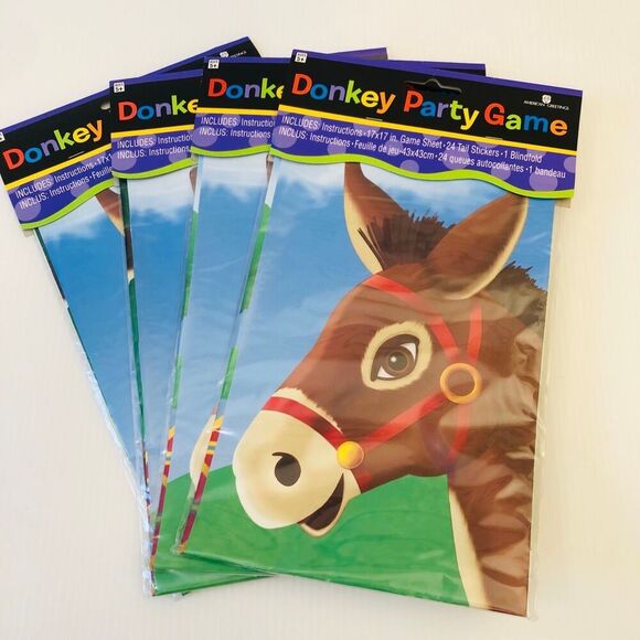 Donkey Kids Party Game Set of 4 - Picture 1 of 4